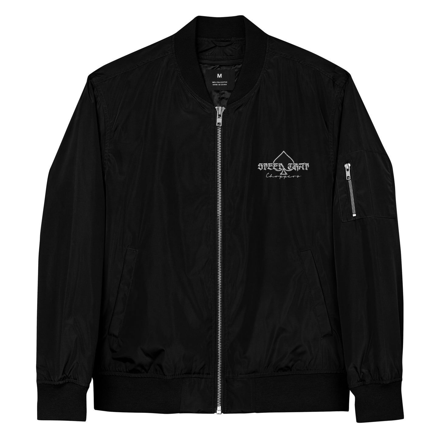 Speed Trap embroidered bomber jacket