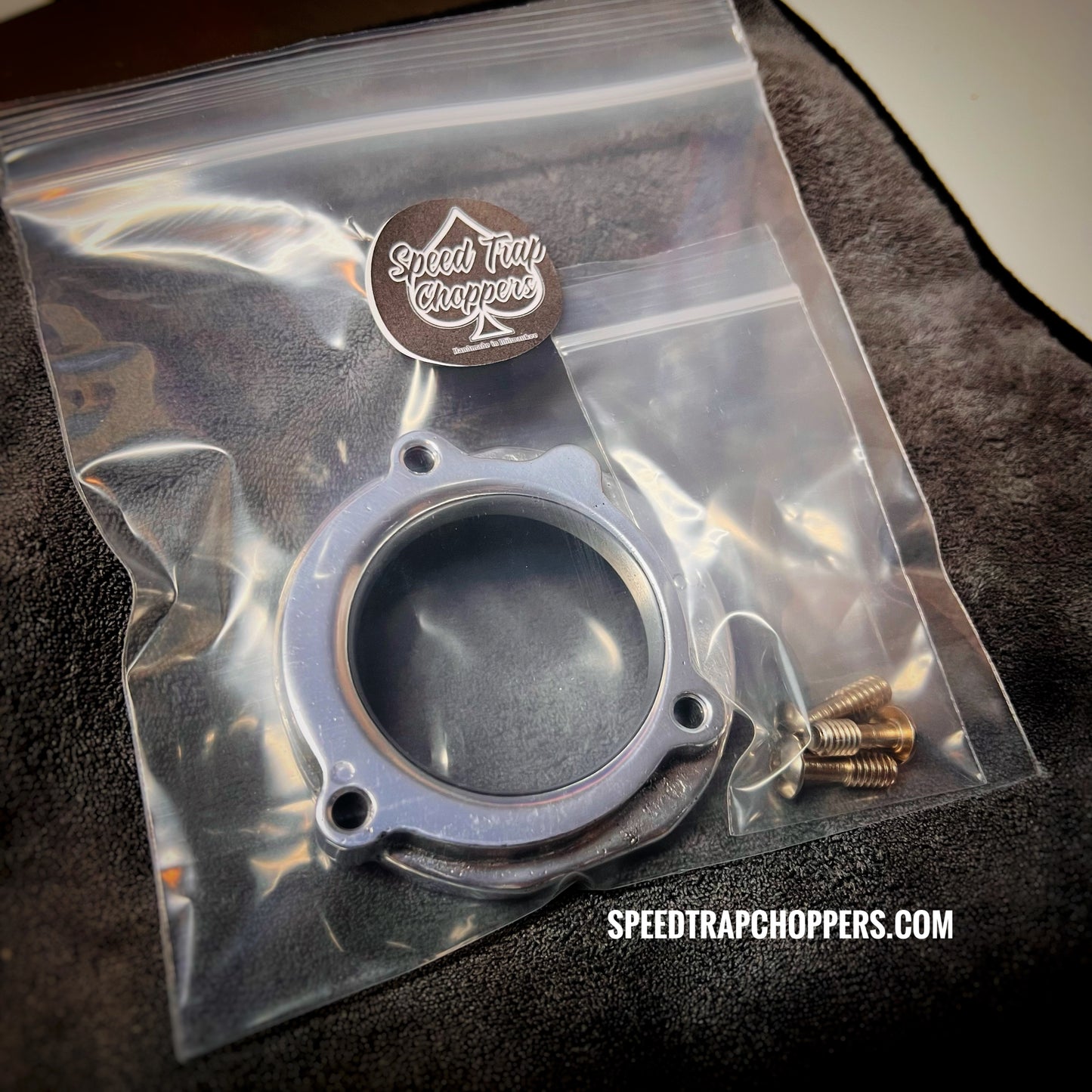 POLISHED Mikuni air cleaner adapter